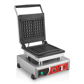 Kare Model Waffle Makinesi - Elektrikli - SilverInox