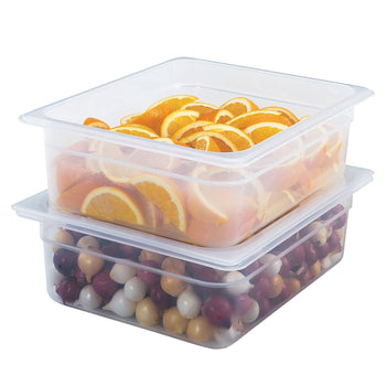 Polipropilen GN Küvet 1/2 - Yarı Saydam - Yükseklik: 100 mm | CAMBRO - (6 adet)