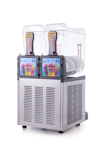 Slush Twin Allure, Granita, Meyve Suyu Dispenseri - 12+12 Lt - Inox - Samixir