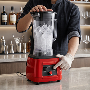 Buz Kırıcı Manuel Bar Blender - 3 Lt -  2,2 kW - Kırmızı