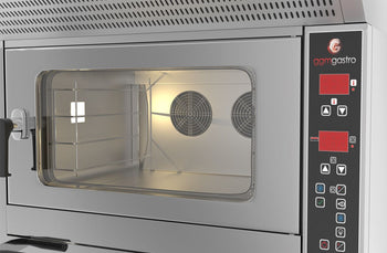 Kombi Fırın - Dijital - Konveksiyonel Fırın - 4x EN 60x40 & Pizza Fırını - 7x Ø 25cm