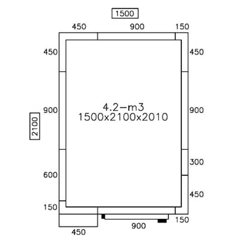 Derin Dondurucu Oda - 2100x1200mm - 3,2m³