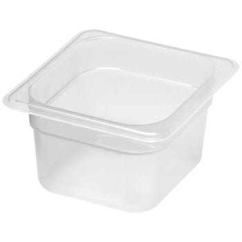 Polipropilen GN Küvet 1/6 - Yarı Saydam - Yükseklik: 100 mm | CAMBRO - (6 adet)