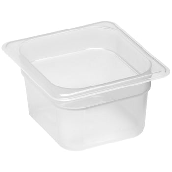 Polipropilen GN Küvet 1/6 - Yarı Saydam - Yükseklik: 100 mm | CAMBRO - (6 adet)