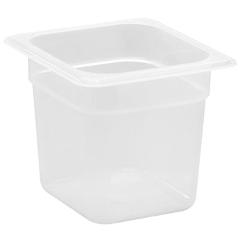 Polipropilen GN 1/6 Küvet - Yarı Saydam - Yükseklik: 150 mm | CAMBRO - (6 adet)