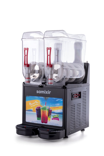 Slush Twin Allure, Granita, Meyve Suyu Dispenseri - 12+12 Lt - Siyah - Samixir