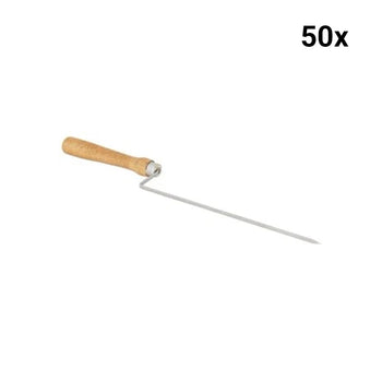 Ağaç Saplı Cağ Kebap Şişi - 210 mm - (50 Adet) - Alba