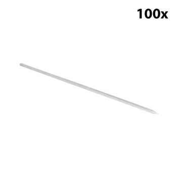Krom Paslanmaz Kare Kalın Kebap Şişi - 650 mm - (100 Adet) - Alba