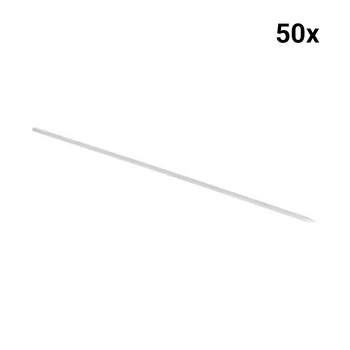 Krom Paslanmaz Kare Et Şişi - 600 mm - (50 Adet) - Alba