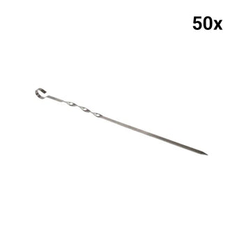 Kıvrık Burgulu Barbekü Şişi - 700 mm - (50 Adet) - Alba