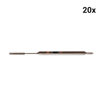 Metal Saplı Brezilya Usulü Bükümlü Sunum Şişi - 600 mm - (20 Adet) - Alba