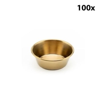 Gold Paslanmaz Sosluk - Ø70 mm - (100 Adet) - Alba