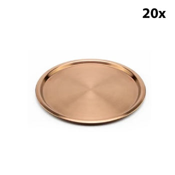Copper Paslanmaz Sunum Tepsisi - (20 Adet) - Alba