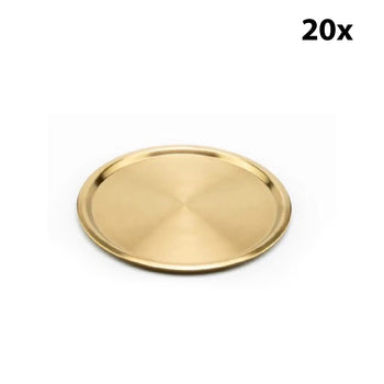 Gold Paslanmaz Sunum Tepsisi - (20 Adet) - Alba