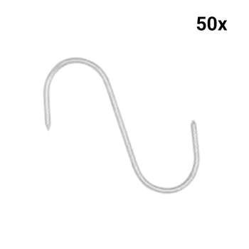 Paslanmaz Orta Kalın Et Kancası - 15 mm - (50 Adet) - Alba