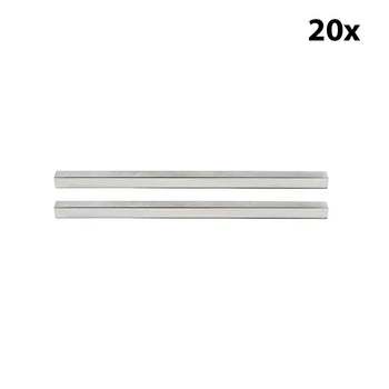 Krom Paslanmaz Kebap Seperatör Çıtası - 20 mm - (20 Adet) - Alba