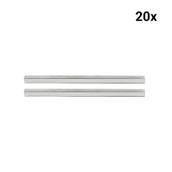 Krom Paslanmaz Kebap Seperatör Çıtası - 20 mm - (20 Adet) - Alba