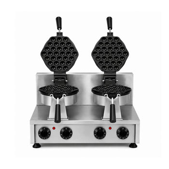 Çiftli Bubble Waffle Makinesi - Elektrikli - Zamanlayıcılı