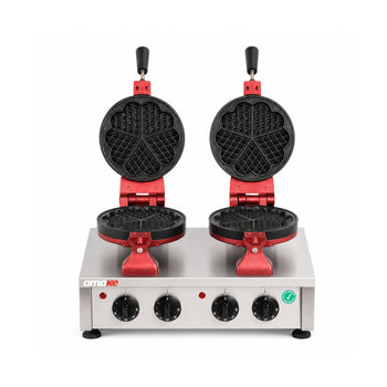 Çiftli Çiçek Waffle Makinesi - Elektrikli - Zamanlayıcılı