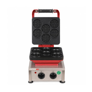 Tekli Yuvarlak Mini Belçika Waffle Makinesi - Elektrikli - Zamanlayıcılı