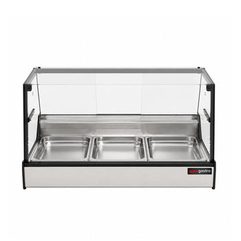Soğutmalı Teşhir Dolabı - 3 GN 1/1 - Düz Camlı - 1010×880×435 mm