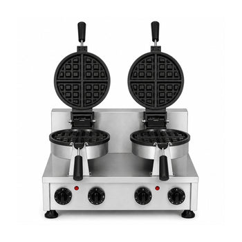 Çiftli Amerikan Döner Tip Waffle Makinesi - Elektrikli - Zamanlayıcılı