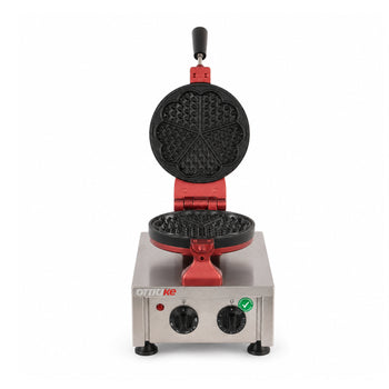 Tekli Çiçek Model Yuvarlak Waffle Makinesi - Elektrikli - Zamanlayıcılı