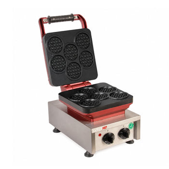 Tekli Yuvarlak Mini Belçika Waffle Makinesi - Elektrikli - Zamanlayıcılı