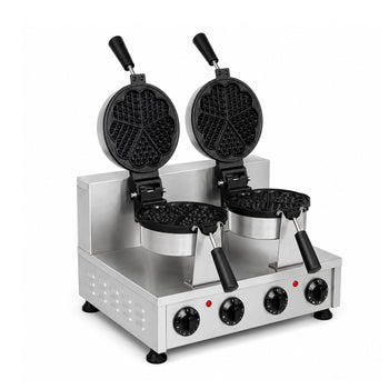 Çiftli Kalp Waffle Makinesi - Zamanlayıcılı