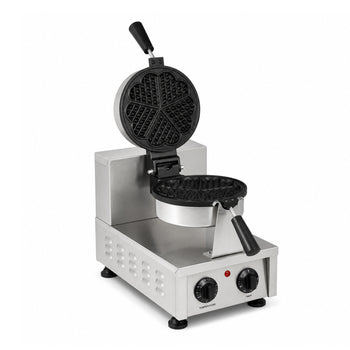 Tekli Kalp Döner Tip Waffle Makinesi - Elektrikli - Zamanlayıcılı