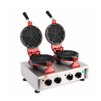 Çiftli Çiçek Waffle Makinesi - Elektrikli - Zamanlayıcılı