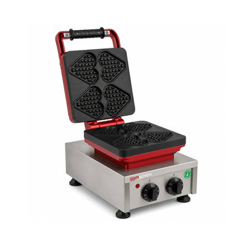 Tekli Kalp Model Waffle Makinesi - Elektrikli - Zamanlayıcılı