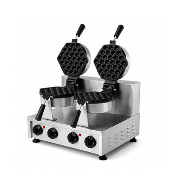 Çiftli Bubble Waffle Makinesi - Elektrikli - Zamanlayıcılı