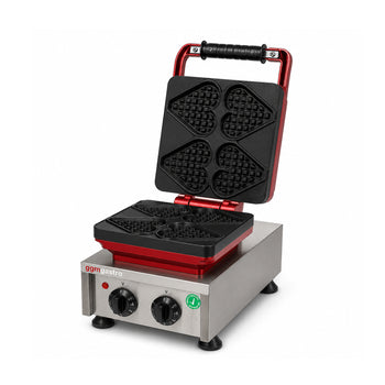 Tekli Kalp Model Waffle Makinesi - Elektrikli - Zamanlayıcılı