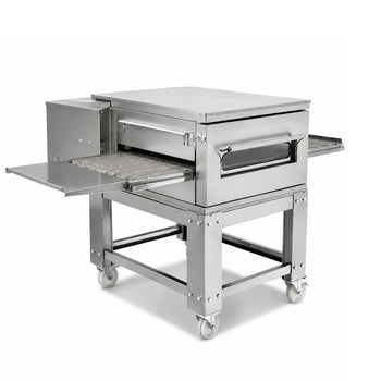 Gazlı Konveyörlü Pizza Fırını - Alt Stand Dahil - 535x1360 mm