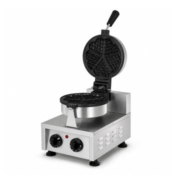 Tekli Kalp Waffle Makinesi - Elektrikli - Zamanlayıcılı