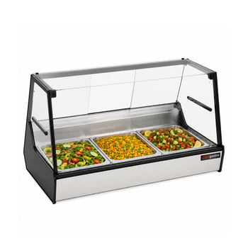 Soğutmalı Teşhir Dolabı - 3 GN 1/1 - Düz Camlı - 1010×880×435 mm