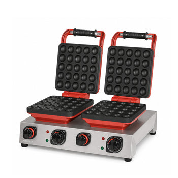 Çiftli Mini Top Waffle Makinesi - Elektrikli - Zamanlayıcılı