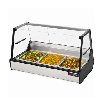 Soğutmalı Teşhir Dolabı - 3 GN 1/1 - Düz Camlı - 1010×880×435 mm