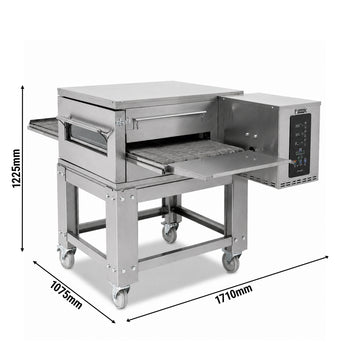 Gazlı Konveyörlü Pizza Fırını - 1075x575mm