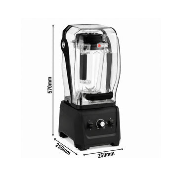 Bar Blender - Gürültü Önleyici Kapaklı - 2.5 L - 1680 W - Siyah
