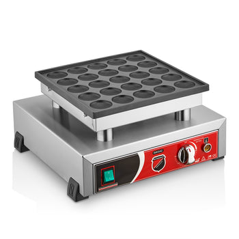 Tekli Yuvarlak Bubble Waffle Makinesi - Elektrikli - SilverInox
