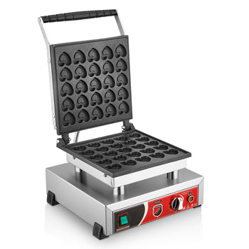Tekli Kalpli Bubble Waffle Makinesi - Kapaklı - Elektrikli - SilverInox