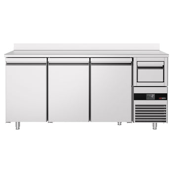 Bar Tipi & Meşrubat Buzdolabı  - 2130x600mm - 3 Kapılı, Sırtlı & Telve Kovalı