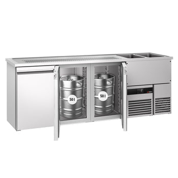 Bira Tezgahı - 2500x700mm - 3 Kapılı