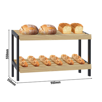 Ekmek Rafı - 900mm- 2 Raflı