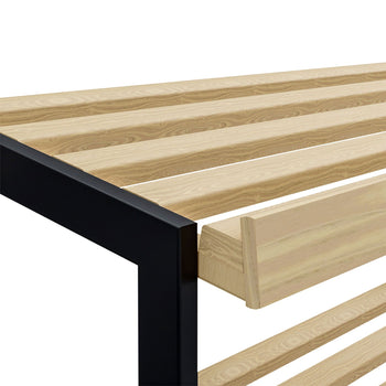 Ekmek Rafı DUBLIN - 2000mm - Tekerlekli - Siyah Granit Çalışma Tezgahlı