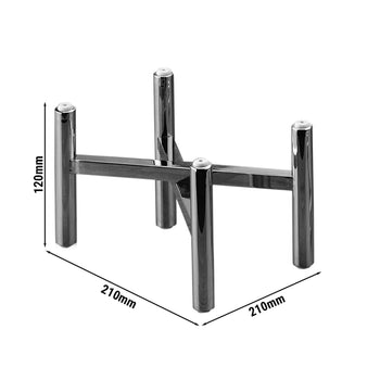 Büfe Standı - Katlanabilir - Yükseklik: 120 mm - Krom - 210 mm