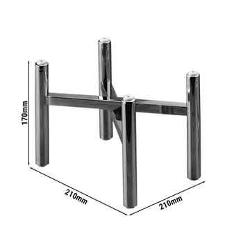 Büfe Standı - Katlanabilir - Yükseklik: 170 mm - Krom - 210 mm