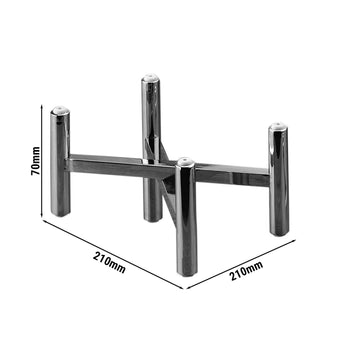 Büfe Standı - Katlanabilir - Yükseklik: 70 mm - Krom - 210 mm